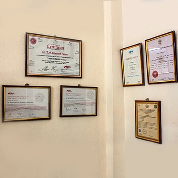AV Dental Clinic Certificates